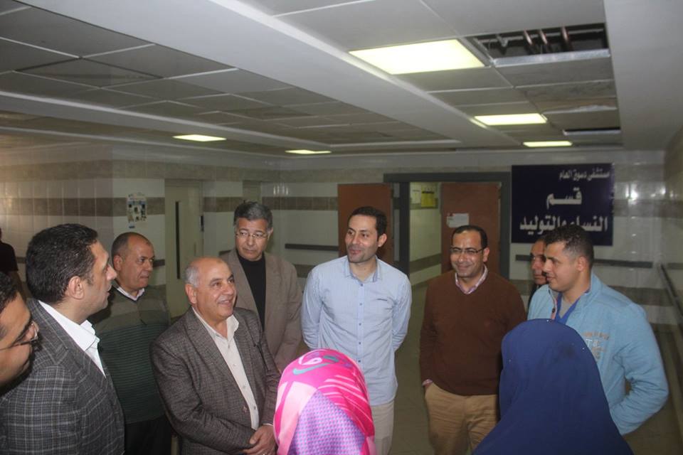  طنطاوي ورئيس مدينة دسوق يتفقدان المستشفى العام