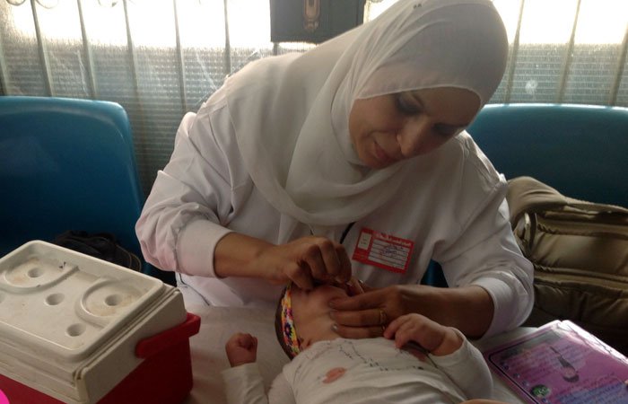  انطلاق حملة للتطعيم ضد شلل الأطفال بكفر الشيخ‎