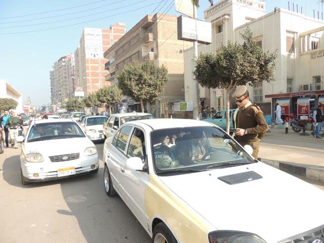  ضبط سائقين يقودان تحت تأثير مخدر و تحرير 1378 مخالفة مرورية بكفر الشيخ