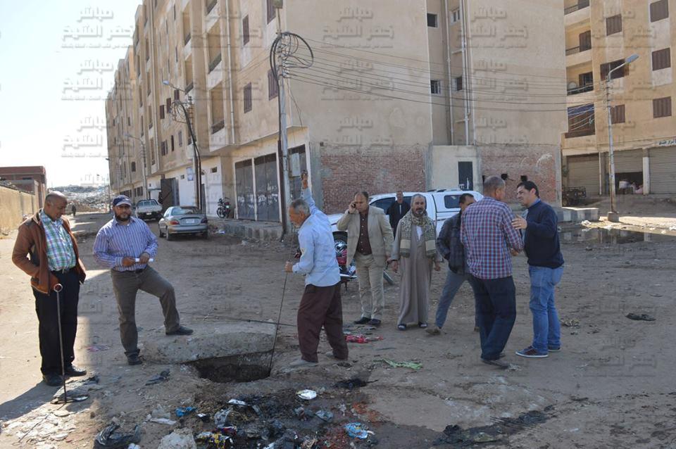  ‏بالصور: رئيس مدينة كفر الشيخ يحل مشكلة الصرف في منشية فؤاد الجديدة‏