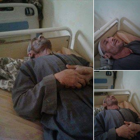  تدهور الحالة الصحية لعجوز مضرب عن الطعام بكفر الشيخ لإغتصاب أرضه من قبل بلطجية