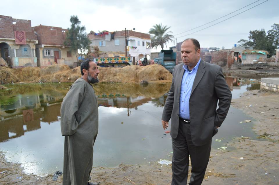  تراكم مياه الأمطار بشوارع قريتى السيد البدوى والسلاهبة بمطوبس