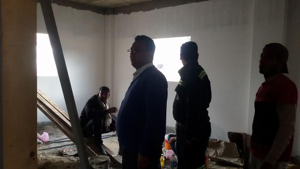  بالصور: الجنزورى يتفقد أعمال إنشاء مبنى مرفق  إسعاف كفر الشيخ الجديد