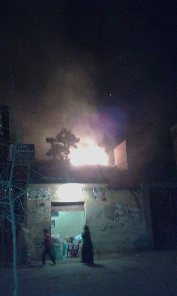  حريق مروع بمنزل بقرية شباس الشهداء بكفر الشيخ 