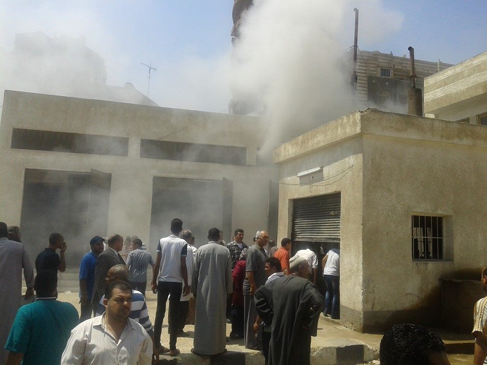 حريق المولد الكهربائى الخاص بمستشفى كفرالشيخ العام