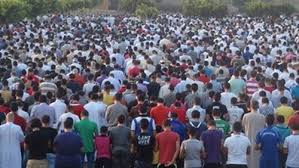  توافد العديد من المصلين على المساجد لآداء صلاة العيد بمدينة دسوق