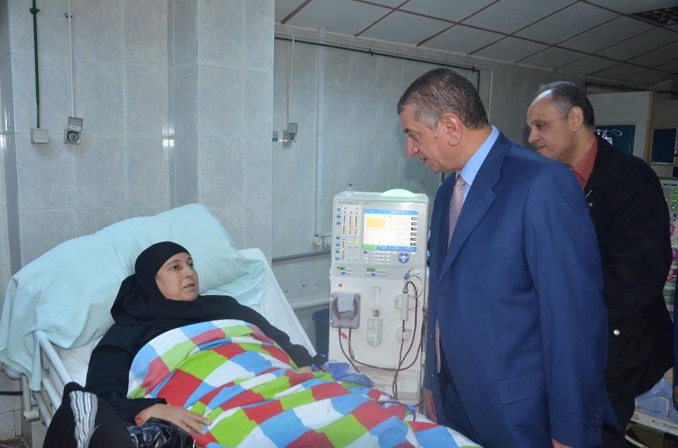  بالصور .. المحافظ في زيارة مفاجئة لمستشفى كفر الشيخ العام