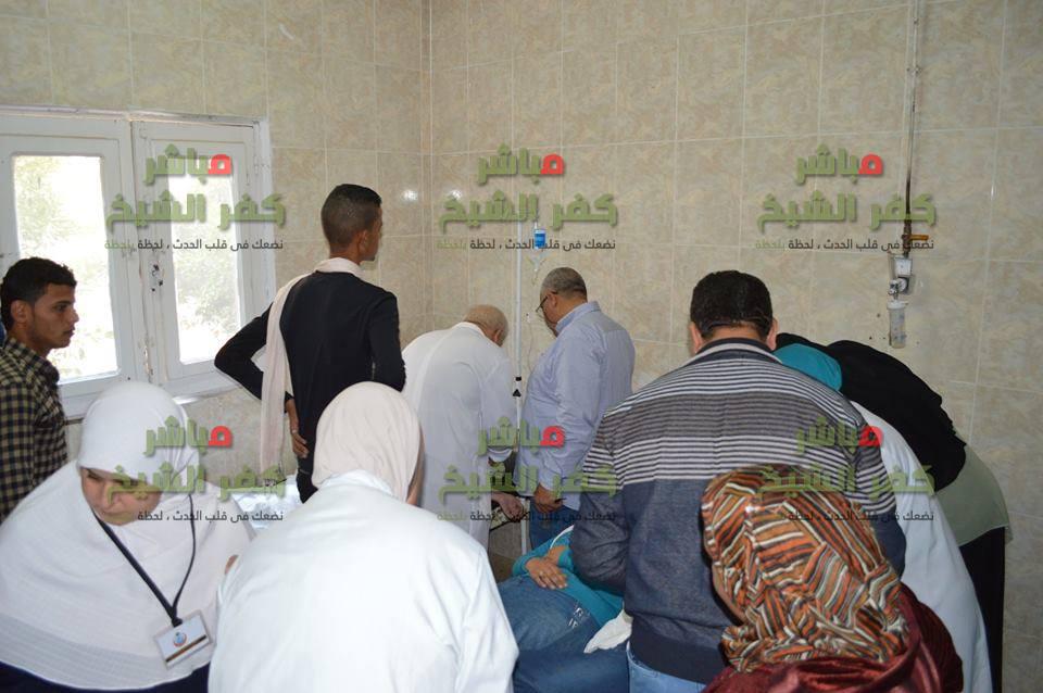  بالصور اصابة 11 طالبه بمدرسة كوم دميس الزراعية بكفر الشيخ