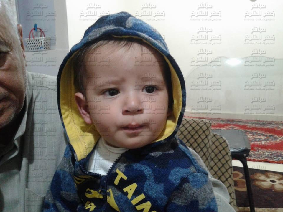الطفل أحمد إبراهيم محمود من قرية الجرايدة التابعة لمركز بيلا 