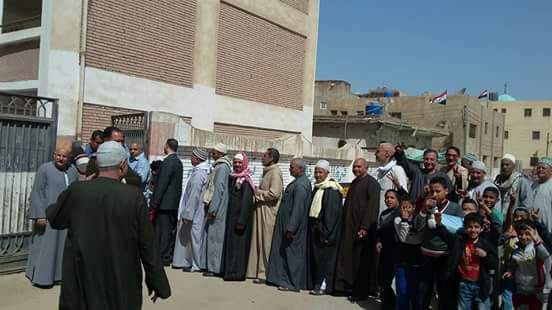 قرية متبول وكفرالطايفة تحتشد للتصويت فى الانتخابات الرئاسية بكفر الشيخ