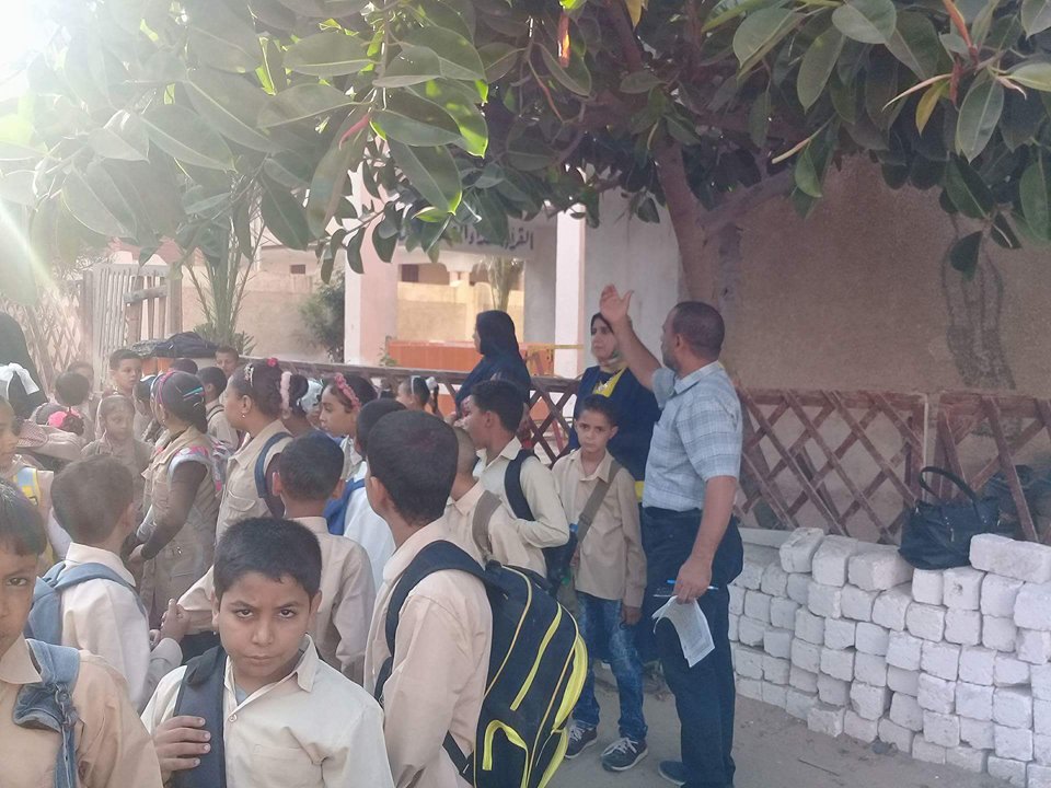  بالصور : بدء العمل الدراسى بالمدارس داخل سيدي سالم 