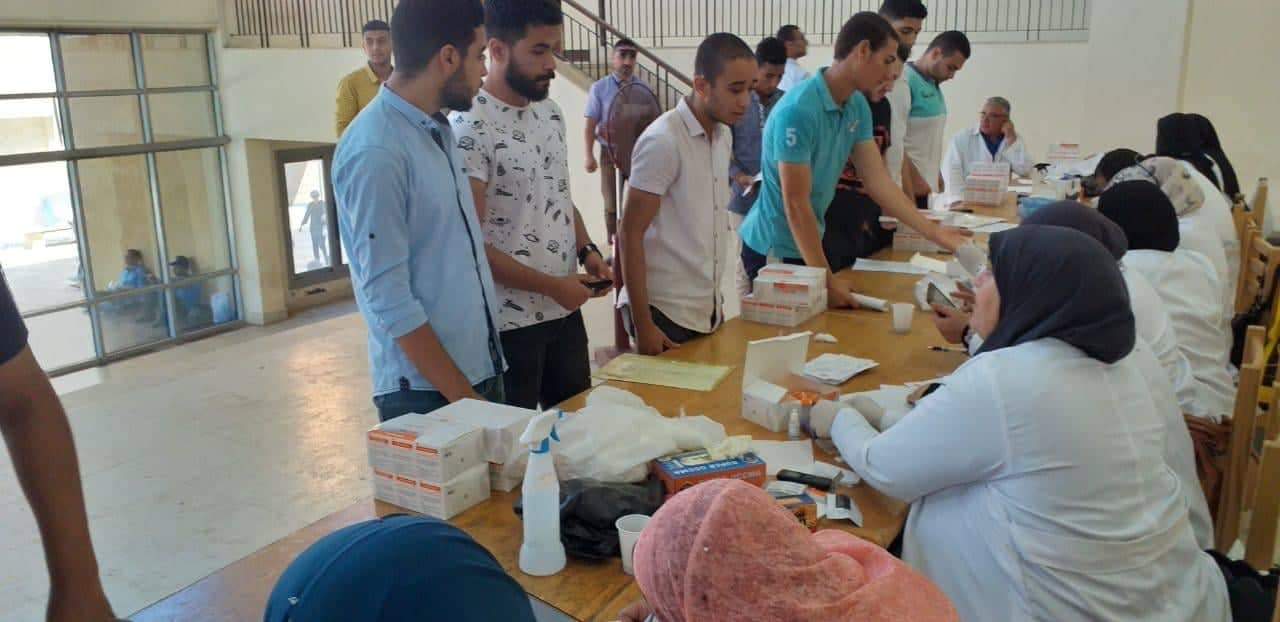  بالصور: بدء الكشف الطبي الشامل على الطلاب الجدد بجامعة كفر الشيخ