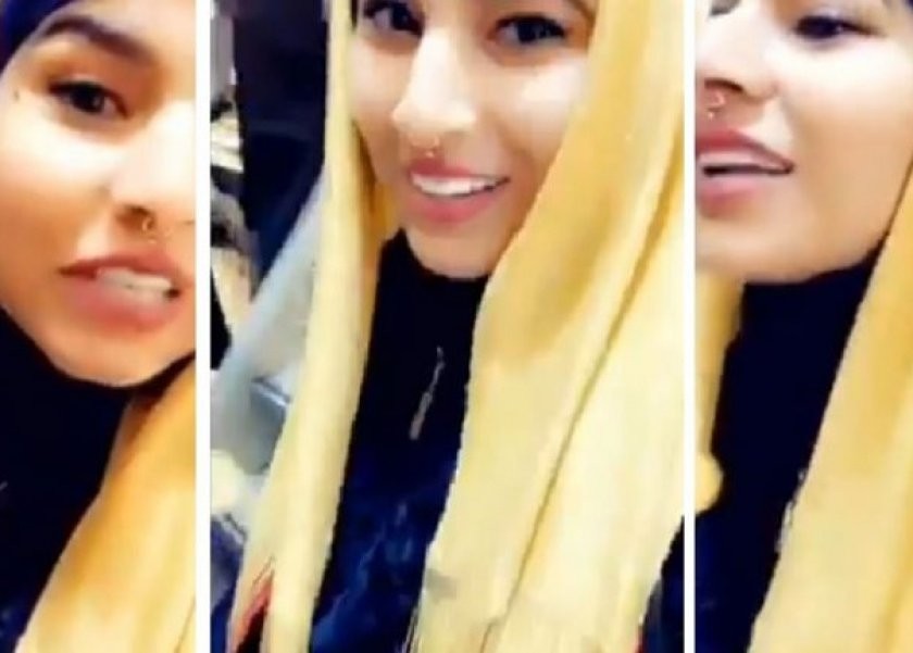  بالفيديو و الصور: فتاة كويتية تشترى حجاب من الذهب