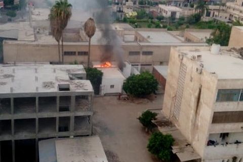  شاهد بالفيديو .. حريق بعنبر العزل بمستشفى كفر الشيخ العام واصابة مريضة بحروق شديدة