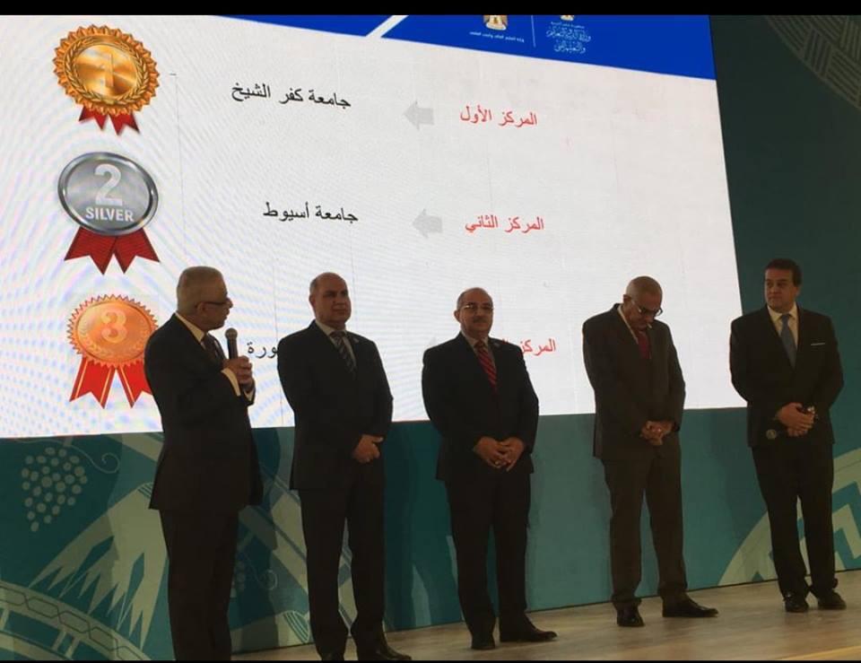   فوز جامعة كفر الشيخ  بالمركز الاول فى مسابقة أفضل جامعة مصرية لعام 2018