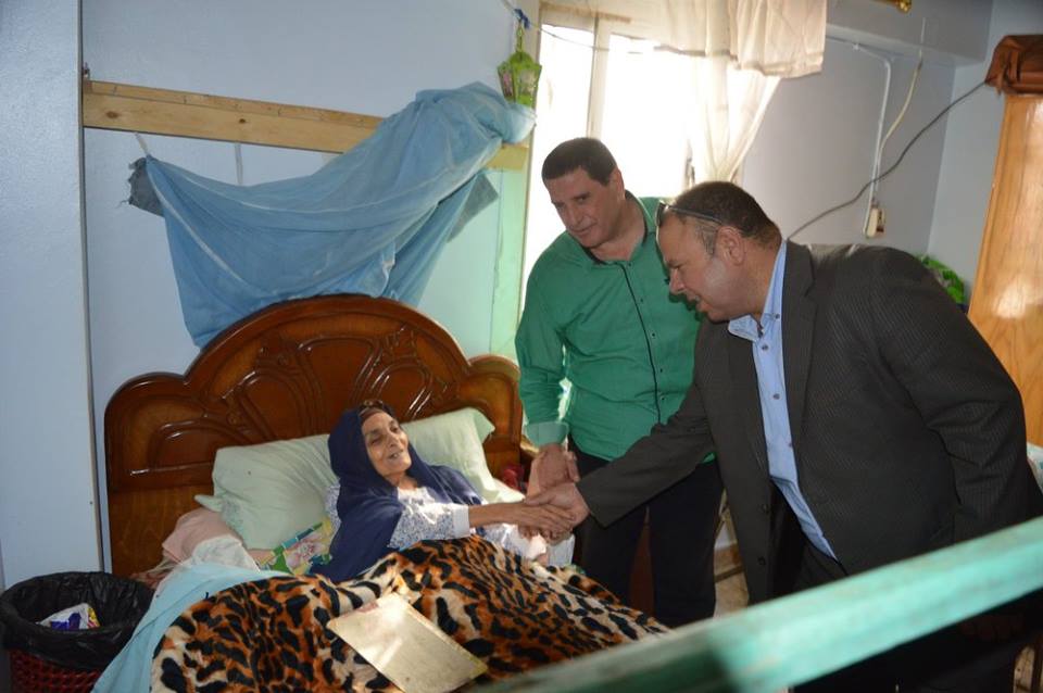  بالصور : رئيس مدينة كفر الشيخ  يتفقد دار المسنين والمغتربات بـ