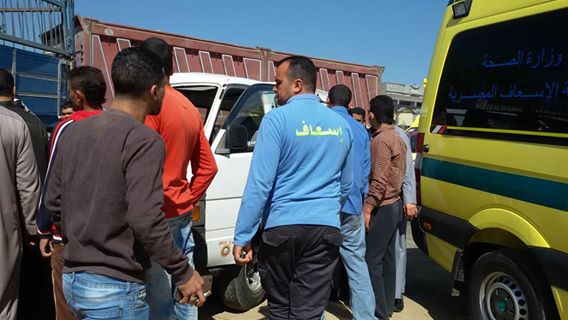  بالاسماء : إصابة 17 شخصا من عائلة واحدة في حادث سير بكفرالشيخ