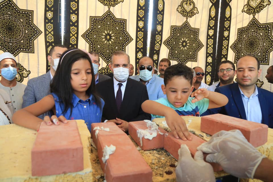 محافظ كفر الشيخ يضع حجر أساس اعادة تشييد أقدم دار مناسبات 