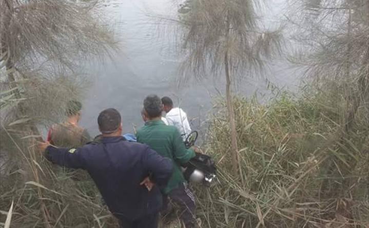  بالصور..  غرق طفل في مياه مصرف كوتشنر بكفر الشيخ